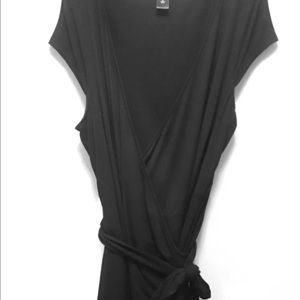 Black wrap around dress